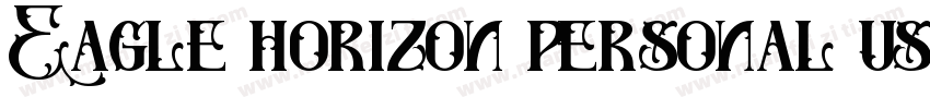 Eagle horizon personal use字体转换